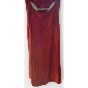 Athleta Tank Top Womens M Red Racerback Polyester Blend Scoop Neck Stretch